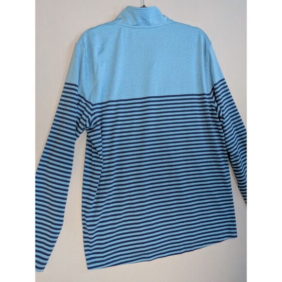 Southern Tide To Trail Shirt Men Large 1/4 Zip Striped Performance Lightweight - Picture 10 of 12